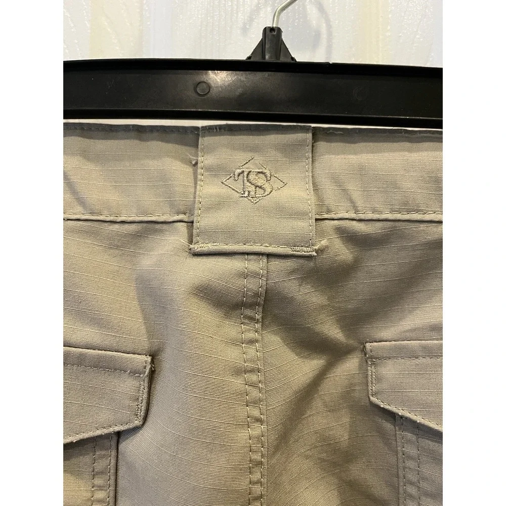 Tru-Spec 24-7 Tactical Ascent Pants Mens 38x32 Cargo Ripstop Khaki Double‎ Knee